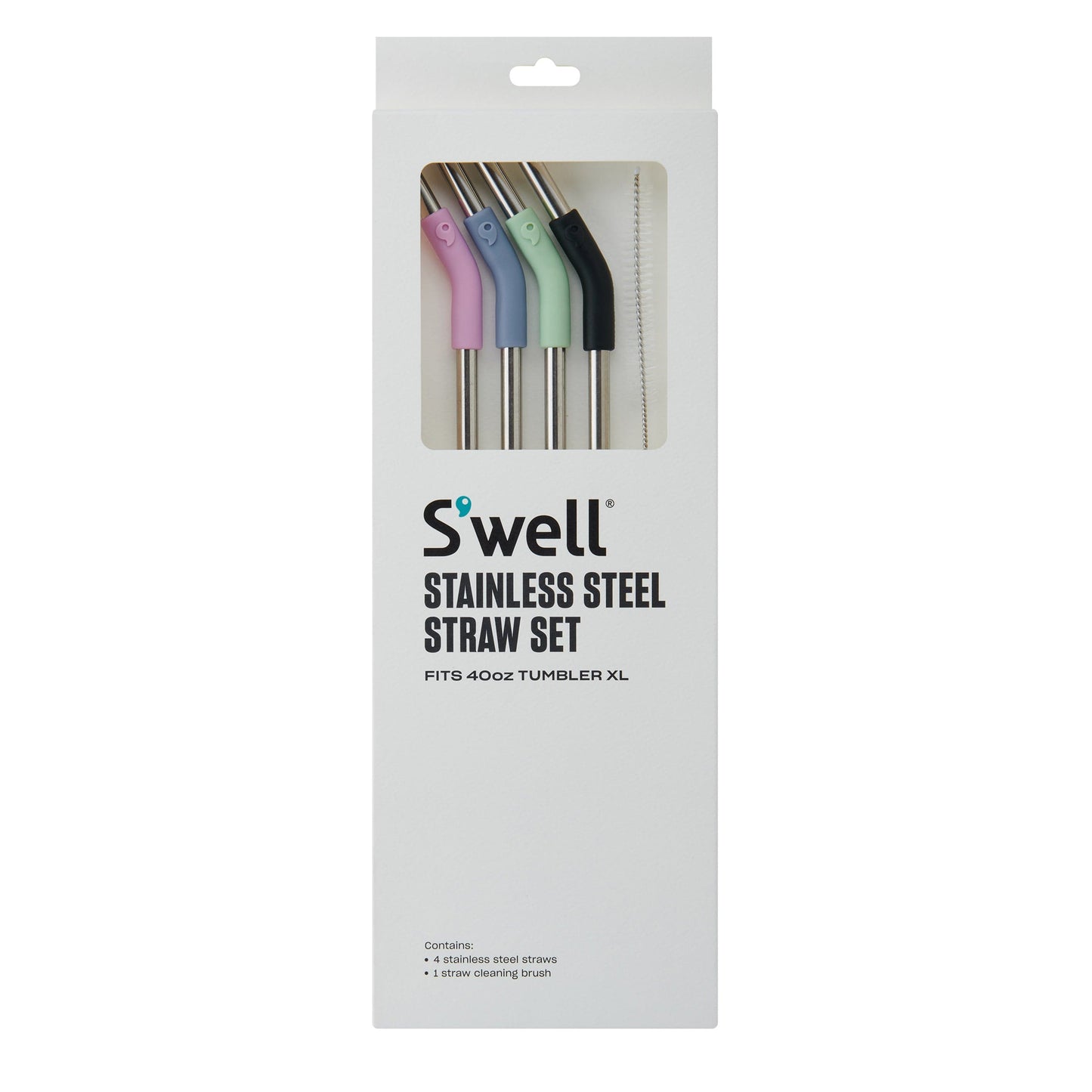 40oz Tumbler XL Stainless Steel Straw Set